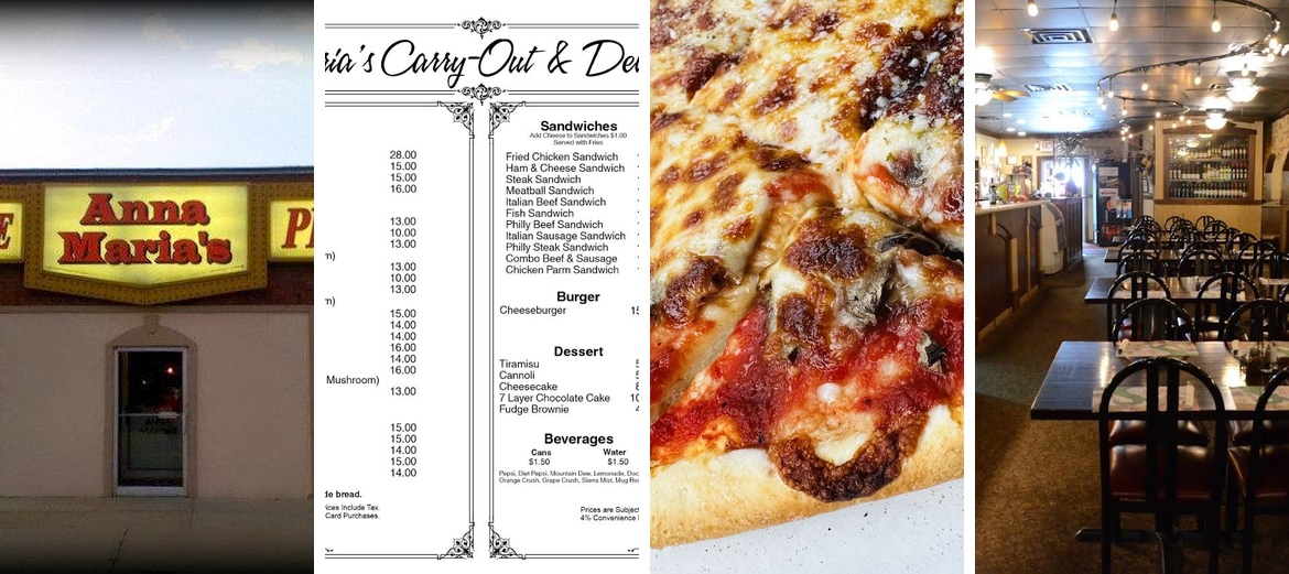 Anna Maria's Pizza Menu